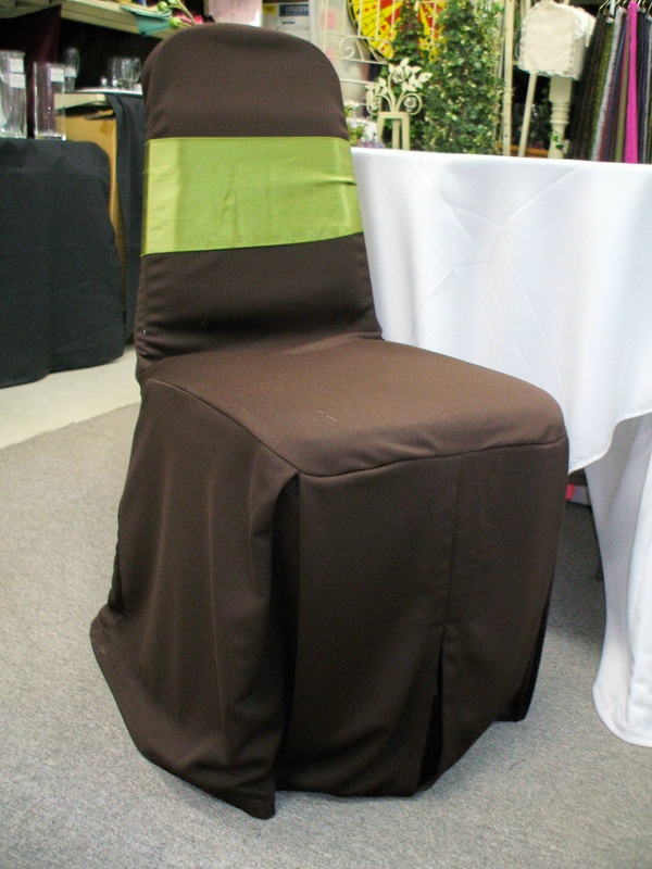 Scuba Knit Chair cover - Choc Brown